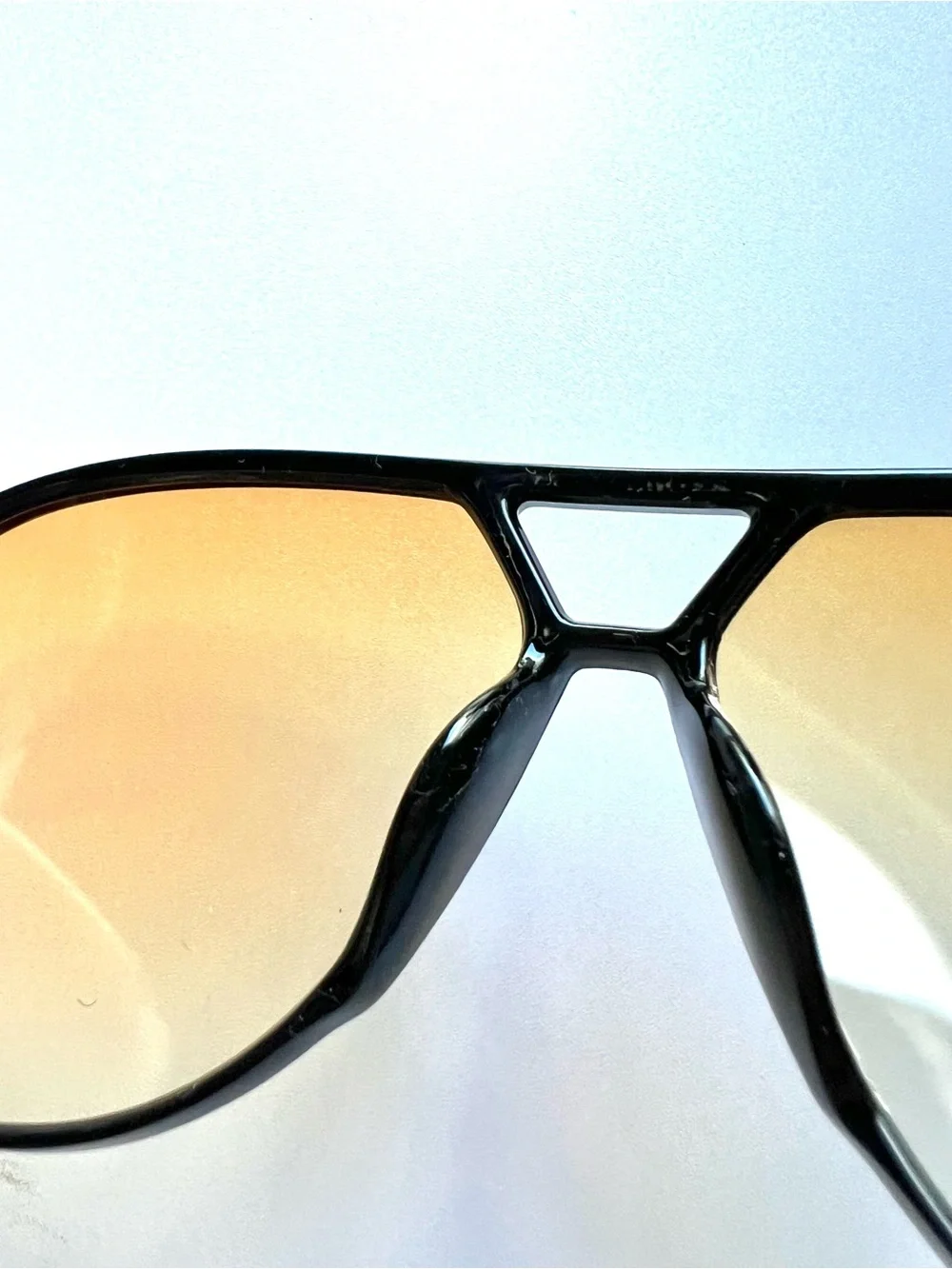 Sojos Yellow Oversized Aviator Sunglasses with Amber Gradient Lenses